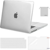 Mosiso New 4in1 Case for MacBook Pro 16 inch Case 2024-2021 M4 A3403 A3186 M3 A2991 M2 A2780 M1 A2485, Plastic Hard Shell&Keyboard Skin&Screen Protector&Storage Bag, Crystal Clear