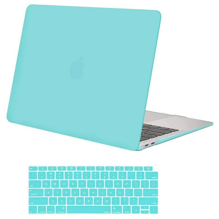 Mosiso New MacBook Air 13 Inch Case A2337 M1 A2179 A1932 2020 2019 2018  Release, Hard Case Shell Cover with Keyboard Cover for Apple MacBook Air 13''  Retina with Touch ID, Turquoise 