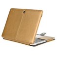 thumbnail image 1 of Mosiso PU Leather Cover Case for MacBook Air 13 A1932 Retina Display / 2018 2017 2016 MacBook Pro 13 A1989/A1706/A1708,Book Folio Cover Case, Gold, 1 of 6