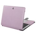 thumbnail image 1 of Mosiso PU Leather Cover Case with Stand Function for Newest MacBook Pro Retina 13 Inch (A1706 / A1708, Release Oct 2016), Purple Silky Pattern, 1 of 5
