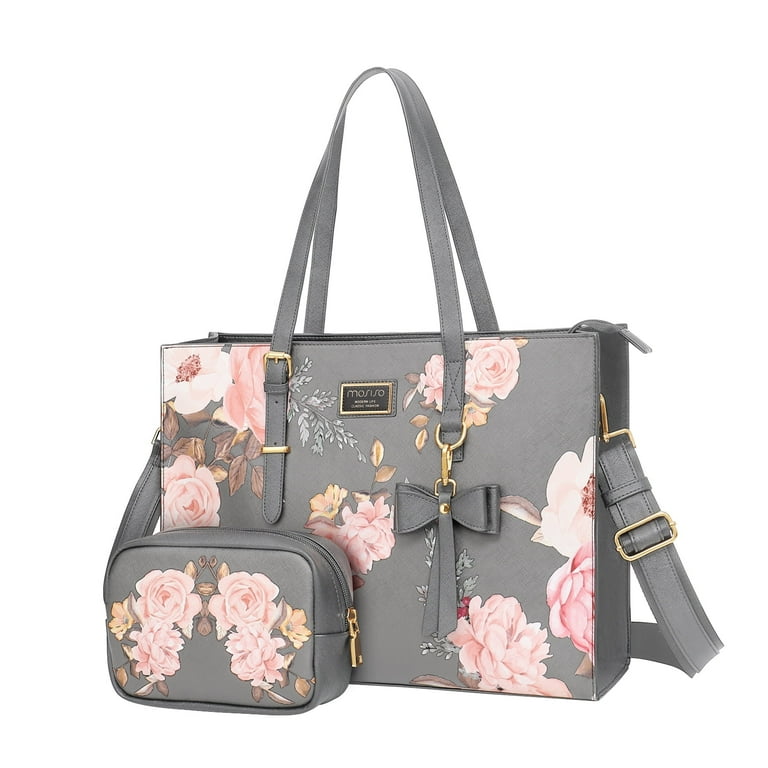 Mosiso PU Leather Women's Fashion Handbag Travel Work Briefcase