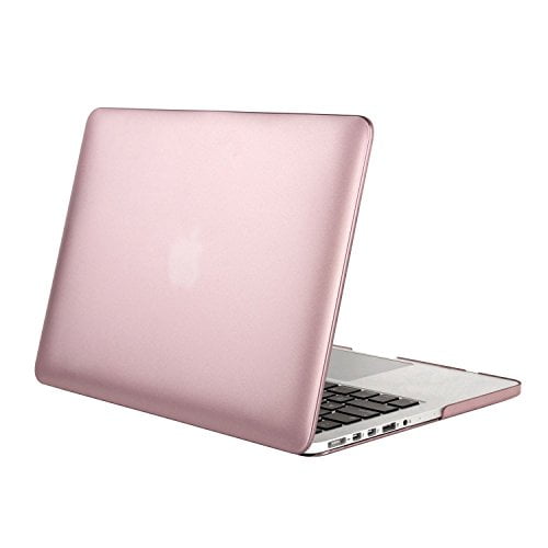 Mosiso Plastic Hard Case Cover Only for MacBook Pro 13 Inch with Retina Display No CD-Rom (A1502/A1425), Rose Gold
