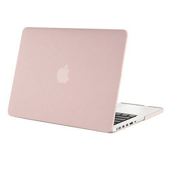 Mosiso Plastic Hard Case Cover Only for [Previous Generation] MacBook Pro Retina 15 Inch (Model: A1398) No CD-ROM, Baby Pink
