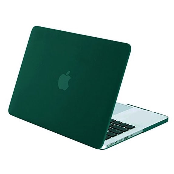 Mosiso MacBook Case Pro 15 Inch with Retina Display (No CD-ROM Drive), Ultra Slim Soft-Touch Plastic See Through Hard Shell Snap On Cover for Retina 15.4"(Model: A1398), Peacock Green