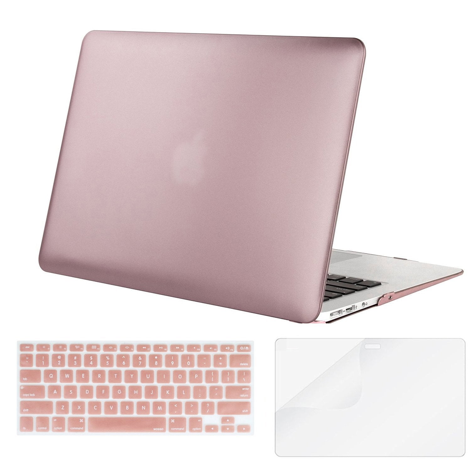 Apple MacBook Air M1ローズゴールド(カバー有) Mosiso MacBook Air 13 Inch Case with Cover & Protector, For A1369