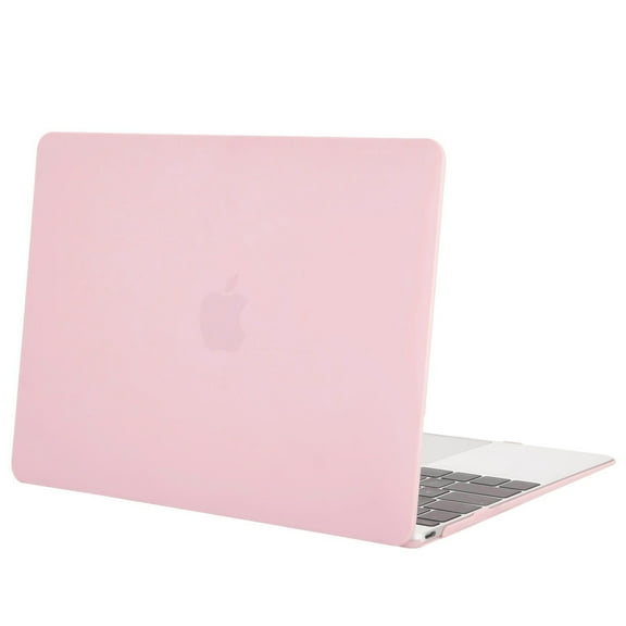 Mosiso Plastic Hard Shell Case Cover for MacBook 12 Inch with Retina Display Model A1534 (Version 2017/2016/2015), Rose Quartz