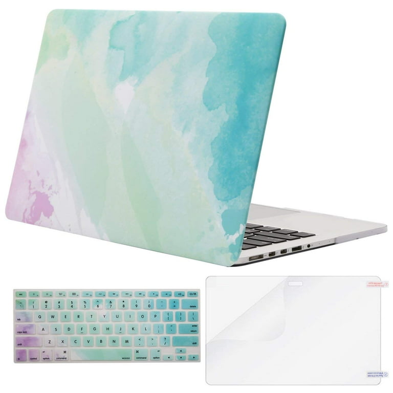 Mosiso Plastic Pattern Hard Case with Keyboard Cover with Screen