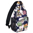 thumbnail image 1 of Mosiso Polyester Sling Bag Backpack Travel Hiking Outdoor Sport Crossbody Shoulder Bag Multipurpose Daypack for Women Men, Elephant, 1 of 6