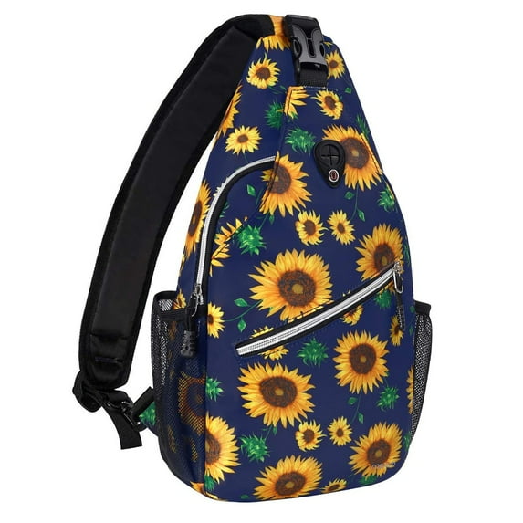 Mosiso Polyester Sling Bag Backpack Travel Hiking Outdoor Sport Crossbody Shoulder Bag Multipurpose Daypack for Women Men