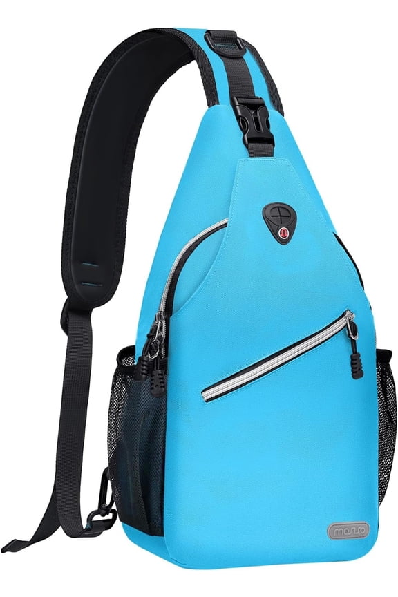 Polyester Sling Chest Backpack - Lightweight Crossbody Shoulder Bag for Men & Women, Ideal for Outdoor Sports & Travel