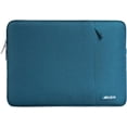 thumbnail image 1 of Mosiso Polyester Vertical Style Water Repellent Laptop Sleeve Case Bag Cover with Pocket for 11.6-12.3 inch, MacBook Air 11 inch, Deep Teal, 1 of 5