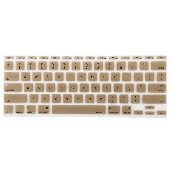 Mosiso Protective Keyboard Cover Skin for MacBook Air 11 Inch (Models: A1370 & A1465), Gold