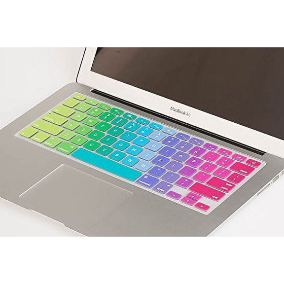 Mosiso Protective Keyboard Cover Skin for MacBook Air 11 Inch (Models: A1370 & A1465), Rainbow II