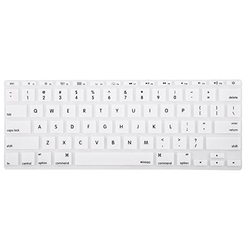 Mosiso Protective Keyboard Cover Skin for MacBook Air 11 Inch (Models: A1370 & A1465), White