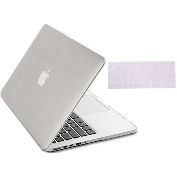 Mosiso Retina 15-Inch 2 in 1 Soft-Touch Plastic Hard Case and Keyboard Cover for MacBook Pro 15.4" with Retina Display (Model: A1398), Clear/Crystal