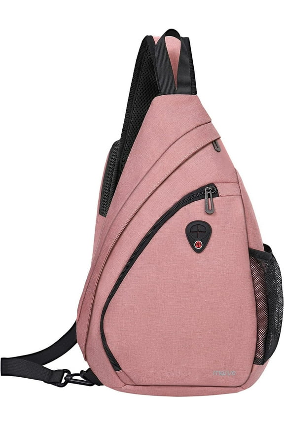 Sling Hiking Backpack,Travel Daypack Fan-shaped Rope Crossbody Shoulder Chest Bag