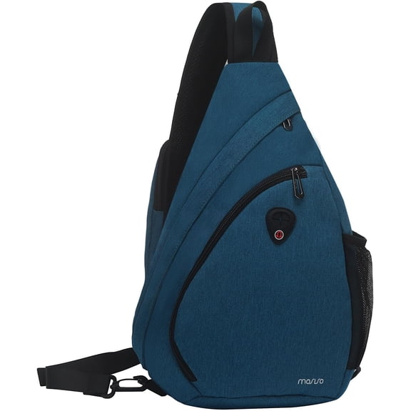 Mosiso Sling Hiking Backpack,Travel Daypack Fan-shaped Rope Crossbody Shoulder Chest Bag