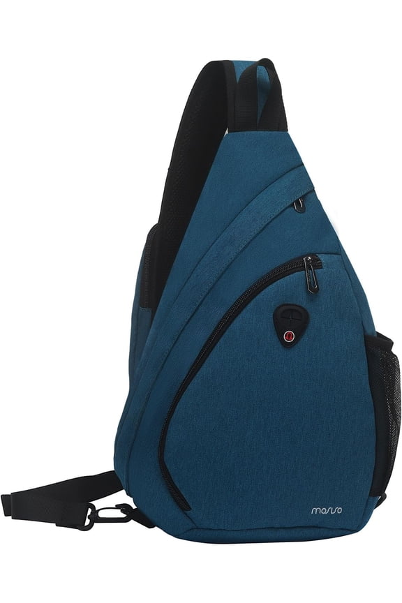 Sling Hiking Backpack,Travel Daypack Fan-shaped Rope Crossbody Shoulder Chest Bag