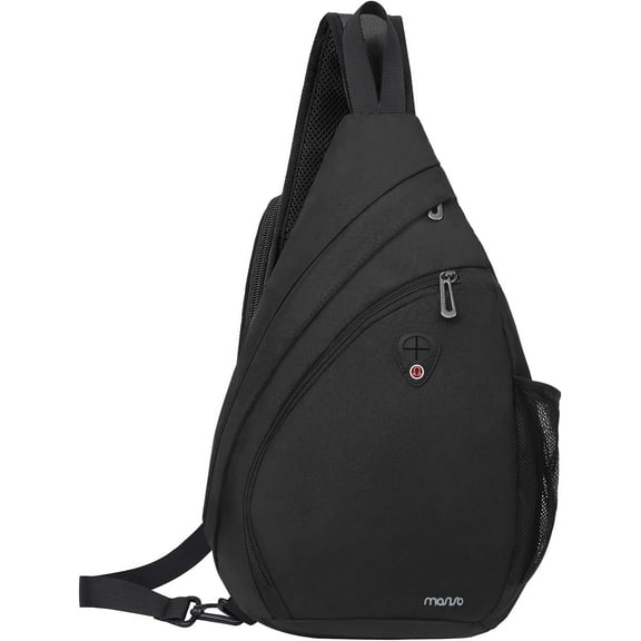 Mosiso Sling Hiking Backpack,Travel Daypack Fan-shaped Rope Crossbody Shoulder Chest Bag