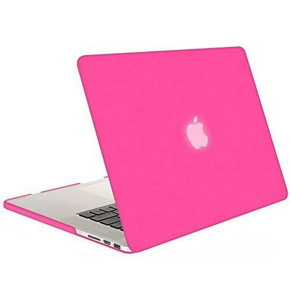 Mosiso - Soft-Touch Plastic Hard Case Cover for MacBook Pro 15.4" with Retina Display Model: A1398 (NEWEST VERSION, No CD-ROM Drive) 15-Inch, Rose Red