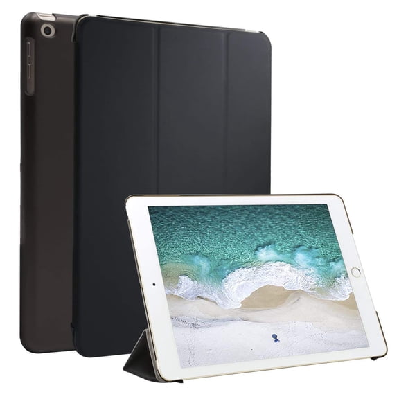 Mosiso Ultra Slim Smart Protective Case for Apple iPad 9.7 2017, Hard Cover with Trifold Stand for 2017 iPad 9.7 inch,Black