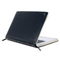 thumbnail image 1 of Mosiso Vintage Classic Premium PU Leather Zipped Book Sleeve Cover Only for MacBook Air 13 Inch (A1466 / A1369), Black, 1 of 6
