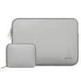 thumbnail image 1 of Mosiso Water Repellent Lycra Sleeve Bag Cover for 13-13.3 Inch Laptop with Small Case for MacBook Charger,Gray, 1 of 5