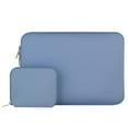 thumbnail image 1 of Mosiso Water Repellent Lycra Sleeve Bag Cover for 13-13.3 Inch Laptop with Small Case for MacBook Charger,Serenity Blue, 1 of 4