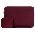 thumbnail image 1 of Mosiso Water Repellent Lycra Sleeve Bag Cover for 15-15.6 Inch MacBook Pro, Notebook Computer with Small Case,  Wine Red, 1 of 5