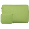 thumbnail image 1 of MOSISO Laptop Sleeve Compatible with MacBook Air/Pro Retina, 13-13.3 inch Notebook, Compatible with MacBook Pro 14 inch 2021 2022 M1 Pro/M1 Max A2442, Neoprene Bag with Small Case, Greenery 13.3-inch Greenery, 1 of 6
