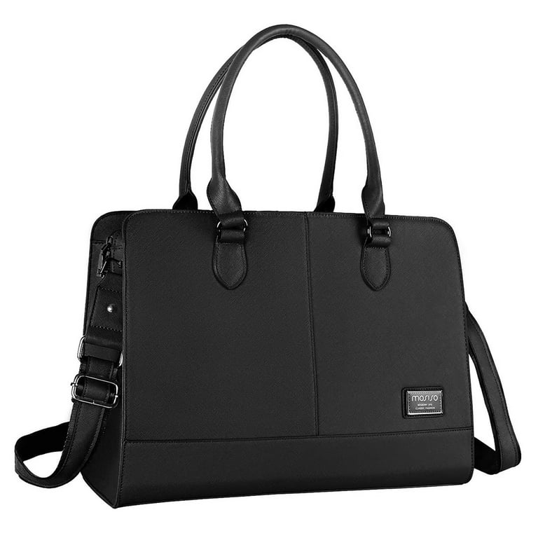 Extra Large Leather Tote, Laptop Bag Black, Leather Laptop Tote