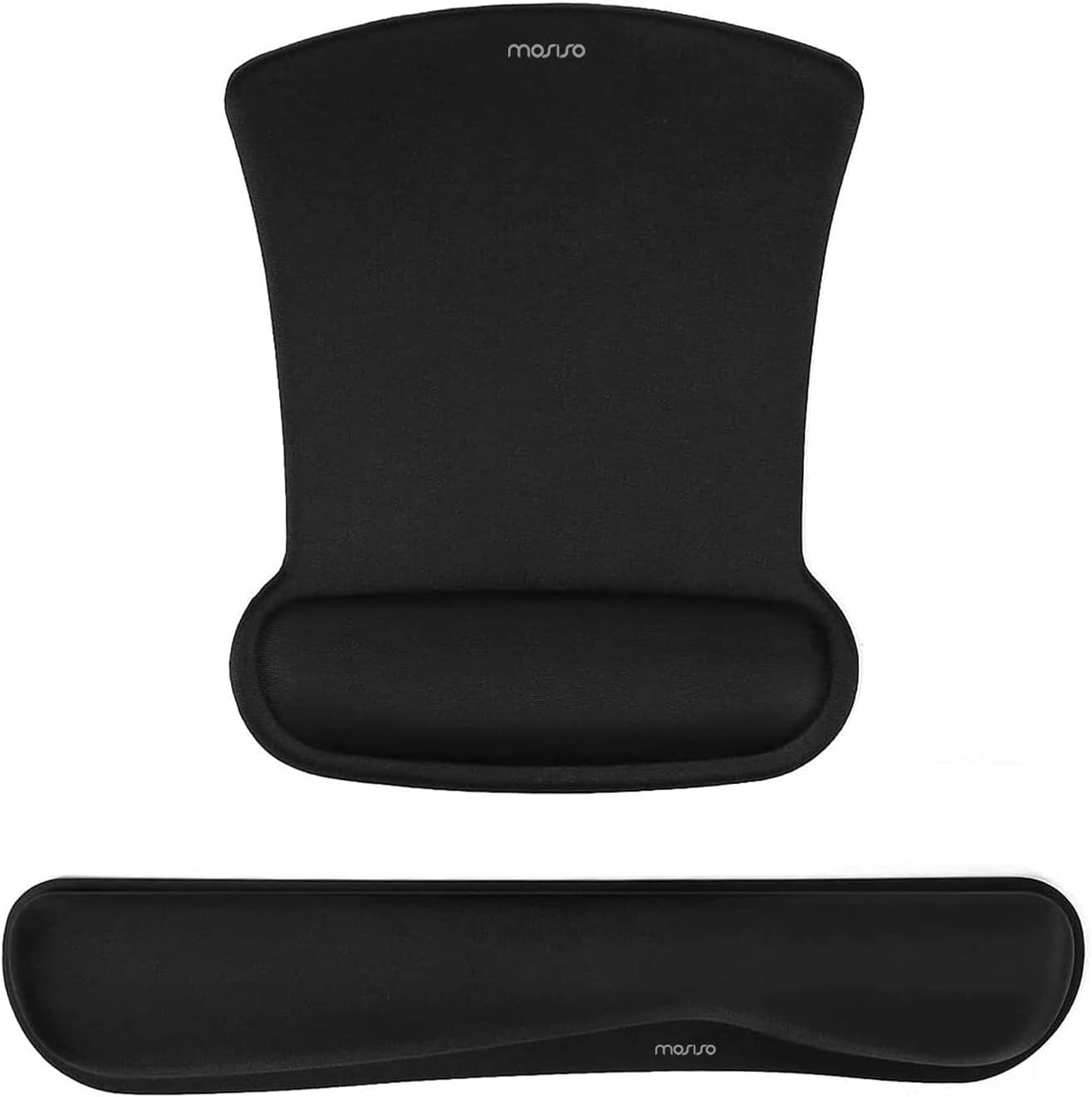 MOSISO Ergonomic Wrist Rest Set For Keyboard & Mouse – Memory Foam, Non-Slip, Gradient Dark Purple