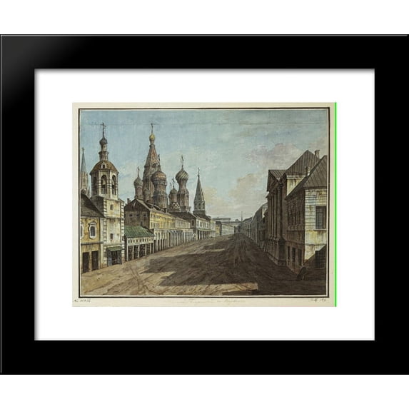 Moskvoretskaya Street 20x24 Framed Art Print by Fyodor Alekseyev
