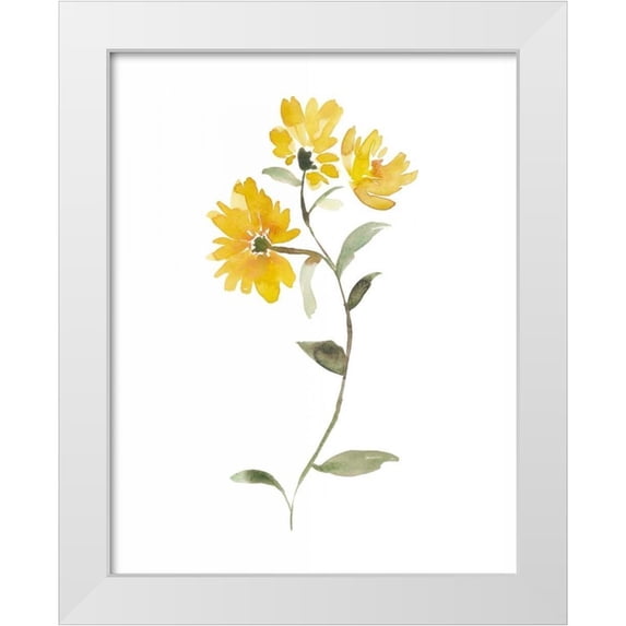 Mosley, Kiana 15x18 White Modern Wood Framed Museum Art Print Titled - Watercolor Garden IV