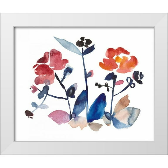 Mosley, Kiana 31x26 White Modern Wood Framed Museum Art Print Titled - Nouveau Boheme I