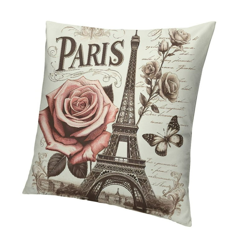 Eiffel Tower Cotton Pillow Eiffel Tower Cotton Pillow