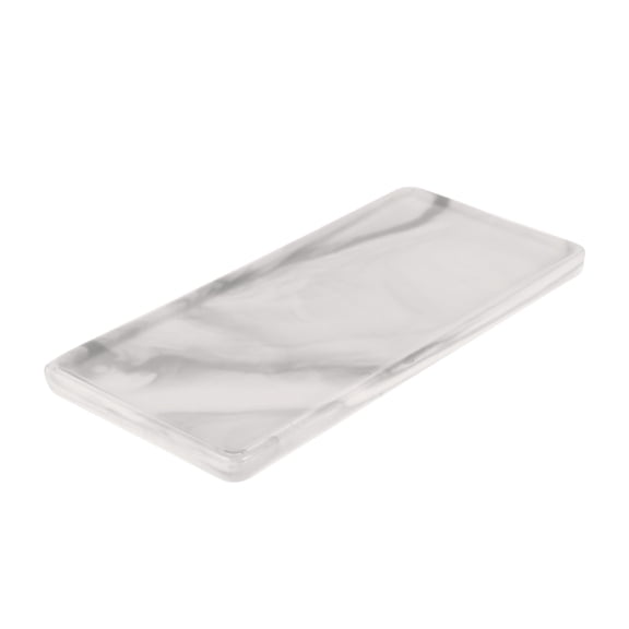Clispeed Ceramic Bathroom Tray in Grey for Cosmetic and Jewelry Storage