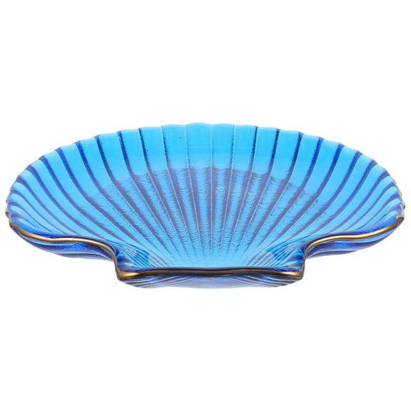 Clispeed Seashell Serving Dish Glass 1Set 5.4x5.3in