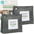 thumbnail image 1 of Moso Natural Air Purifying Bag, 300g Bamboo Charcoal Odor Absorber, Closet Odor Eliminator & Small Spaces Deodorizer, 2 Pack, 1 of 8