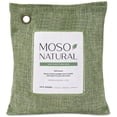 thumbnail image 1 of Moso Natural Air Purifying Bag, 200g Green, Bamboo Charcoal Odor Absorber and Small Space Deodorizer, Closet Odor Eliminator and Car Air Freshener, 1 of 8
