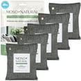 thumbnail image 1 of Moso Natural Air Purifying Bag, 200g Bamboo Charcoal Odor Absorber and Small Space Deodorizer, Closet Odor Eliminator and Car Air Freshener, 5 Pack, 1 of 10