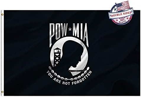 Pow Mia Eagle Flag 3x5 Outdoor Double Sided 3 Ply-Made In USA-Pow Flag