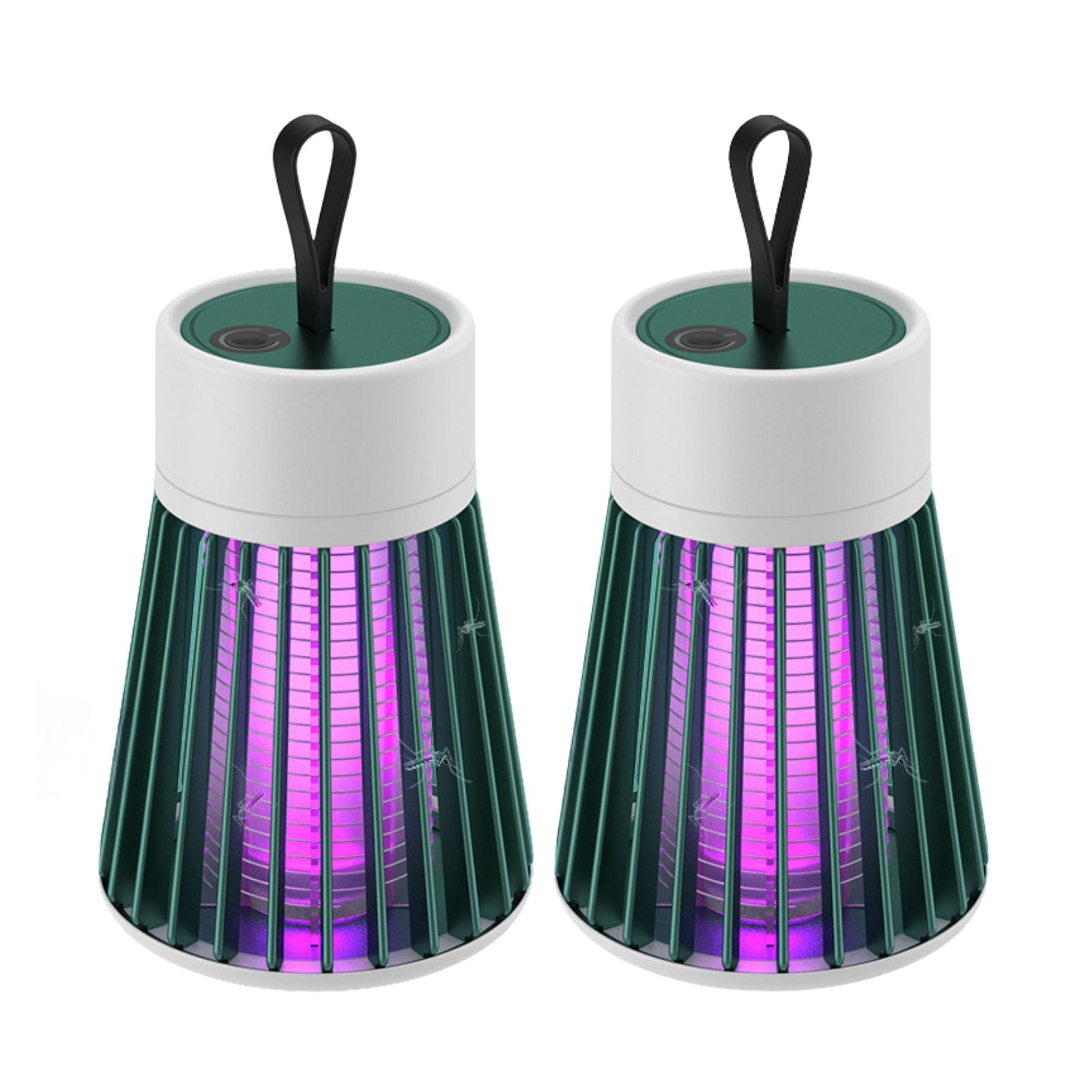Mosqishock Mosquito Lamp Bug Zapper, Portable Cordless Outdoor & Indoor, Waterproof USB Rechargeable Insect Trap, Ultra-Quiet Electric Fly Zapper Coverage Up to 20㎡