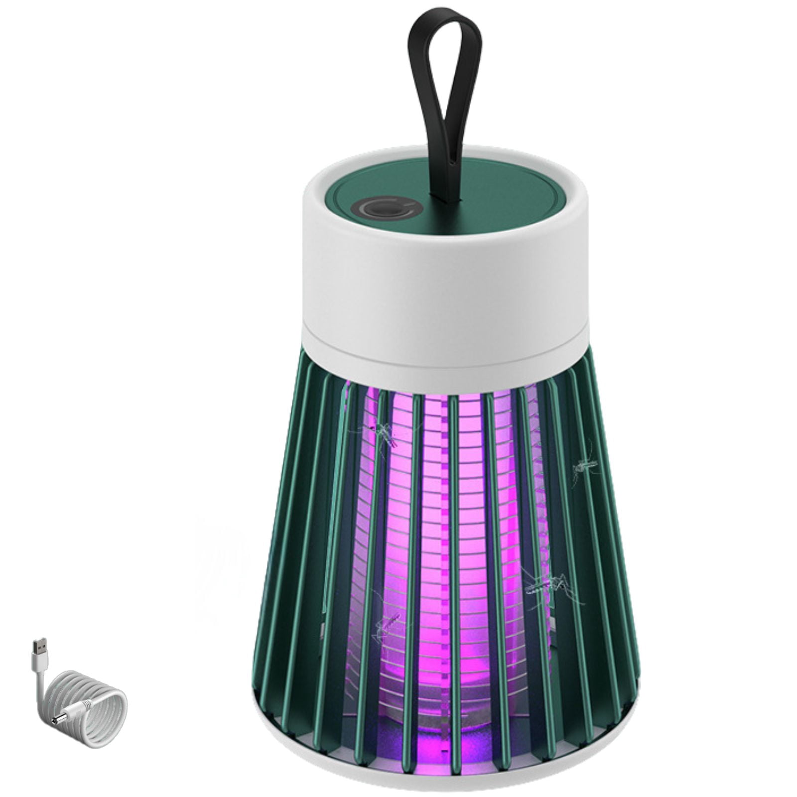 Mosqishock Mosquito Lamp Bug Zapper, Portable Cordless Outdoor & Indoor, Waterproof USB Rechargeable Insect Trap, Ultra-Quiet Electric Fly Zapper Coverage Up to 20㎡