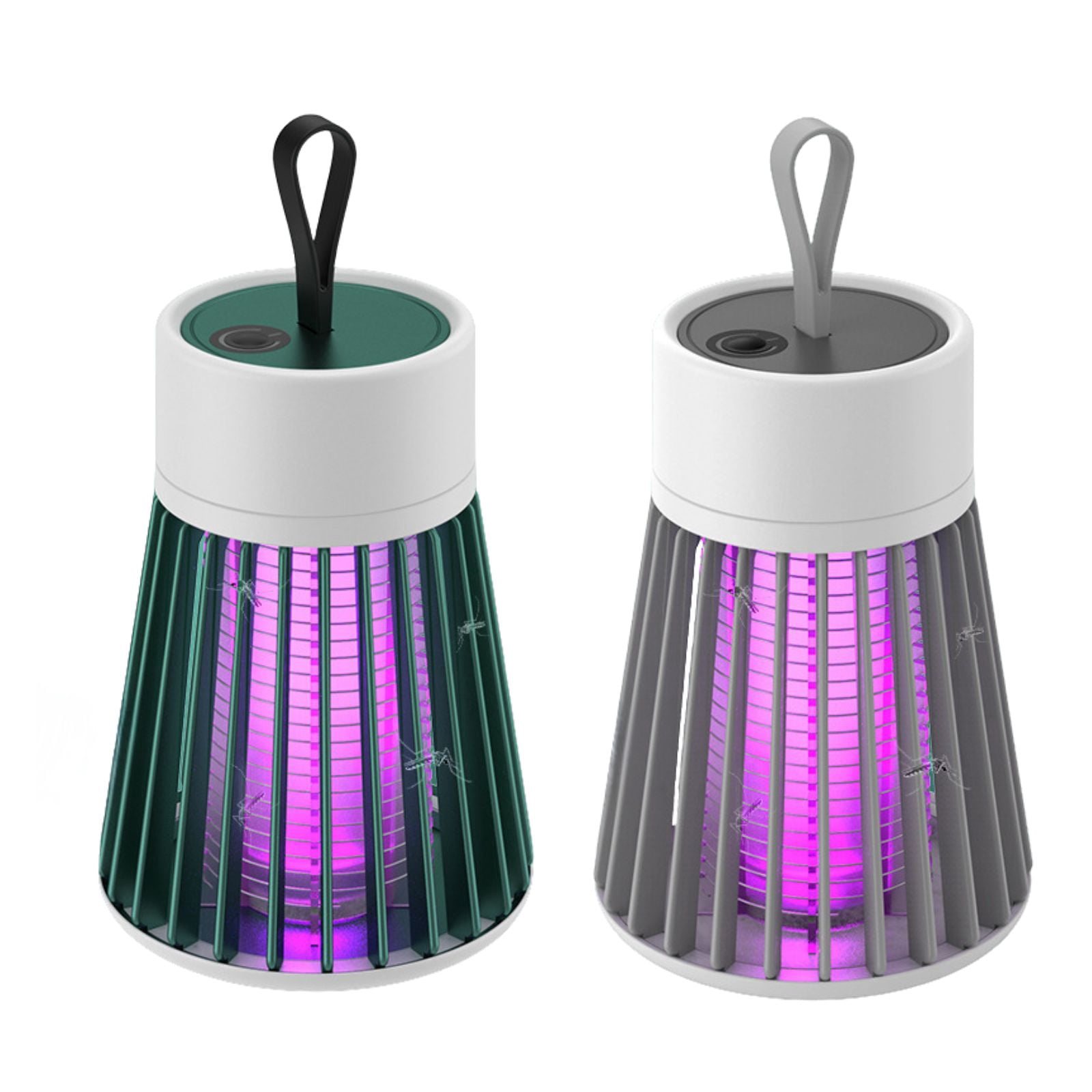 Mosqishock Mosquito Lamp Bug Zapper, Portable Cordless Outdoor & Indoor, Waterproof USB Rechargeable Insect Trap, Ultra-Quiet Electric Fly Zapper Coverage Up to 20㎡