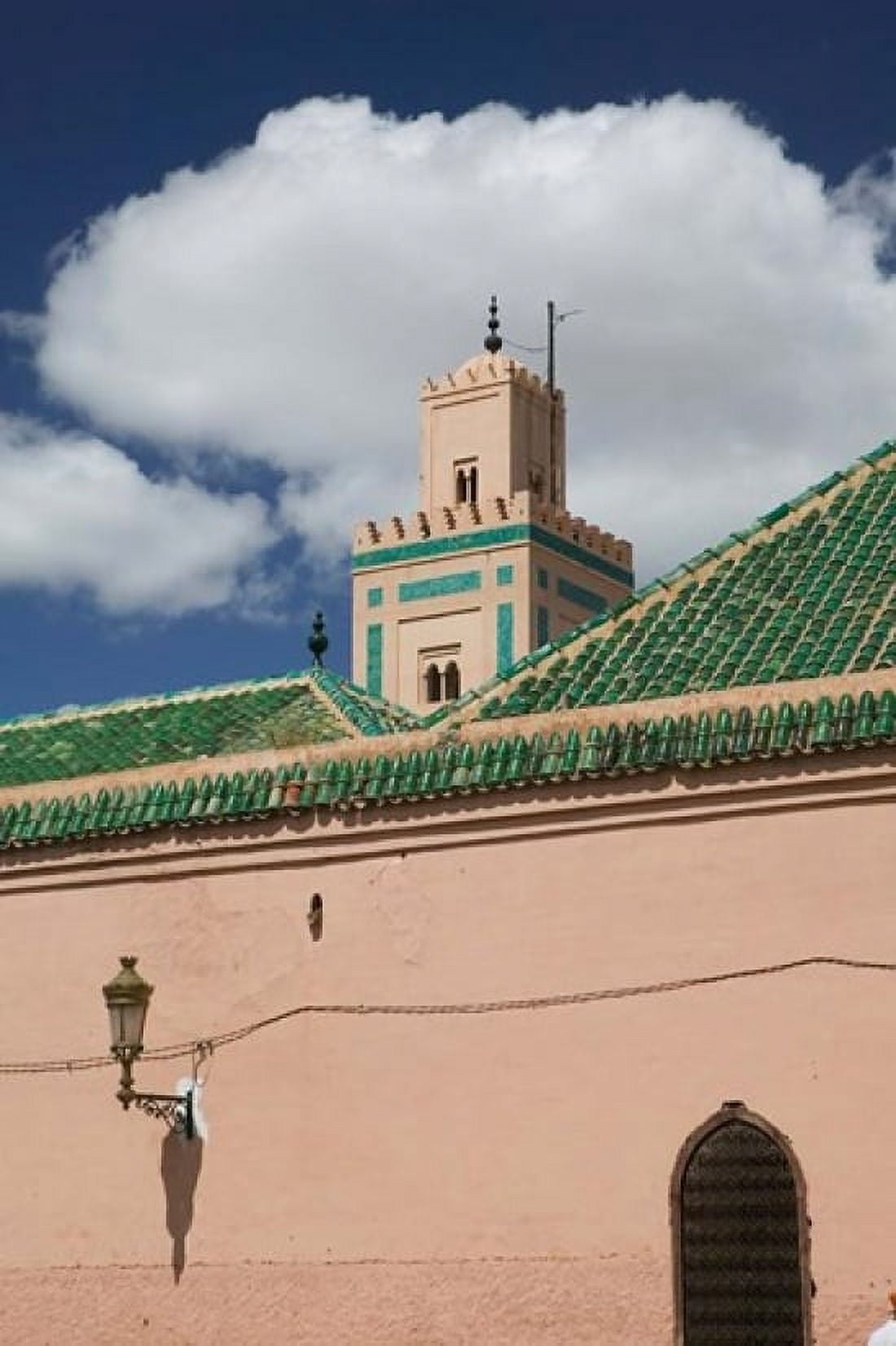 Mosque in Old Marrakech Ali Ben Youssef Marrakech Morocco Canvas Art - Walter Bibikow DanitaDelimont (11 x 17)
