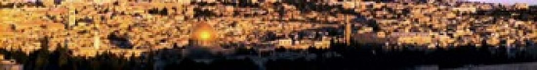 Mosque in a city Dome of the Rock Temple Mount Jerusalem Israel Canvas Art - Panoramic Images (30 x 4)