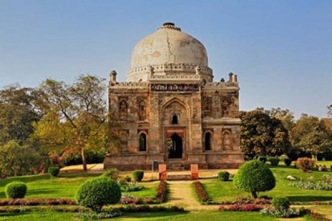 Mosque of Sheesh Gumbad Lodhi Gardens New Delhi India Canvas Art - Adam Jones DanitaDelimont (24 x 15)