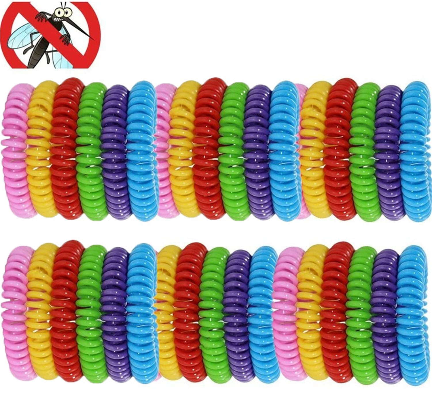 Mosquito Bracelets Bexikou 54 Pack of Mosquito Bracelets for Kids and Adults, Insect Bracelet