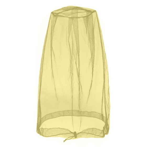 Mosquito, Bug Outdoor, 17X20 In, Mosquito Netting, Head Covering, Bug Net for Head, Camping, Hunting, Yellow, Xl, 1 Pc